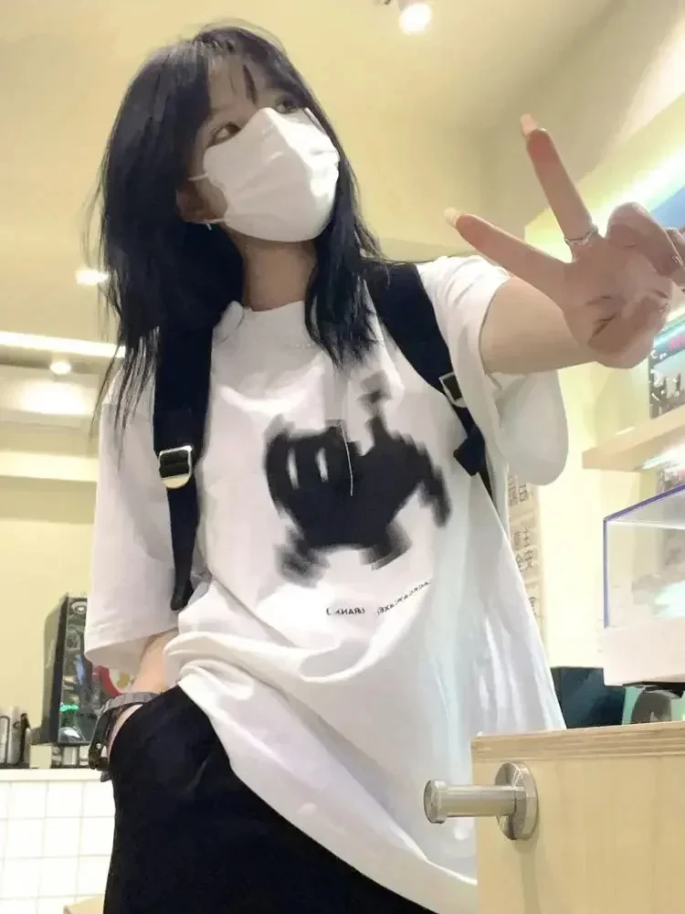 Cat Korean Oversize Tee